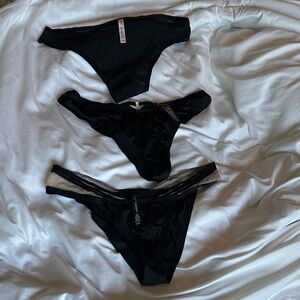 Victoria's Secret Rare Brazilian bundle . Top pair mesh bottom two satin